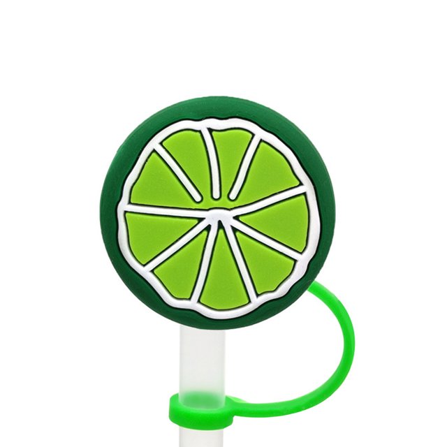 N01 Ensemble de 1 Pce de Couvercles de Paille Couvercles de Paille pour Protecteur de Paille Réutilisable Bouchons de Paille en Pvc pour Fruits Bouchons de Paille en Silicone