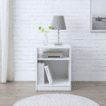 thumbnail image 1 of Mainstays Open Shelf Nightstand, White, 1 of 7