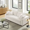 thumbnail image 1 of Modway Commix Down Filled Overstuffed Sleeper Sofa in Pure White, 1 of 10