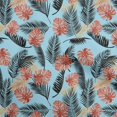 thumbnail image 1 of oneOone Velvet Light Blue Fabric Tropical Craft Projects Decor Fabric Printed By The Yard 58 Inch Wide, 1 of 4