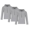 thumbnail image 1 of Yuyuzo 3PC Mens Hoodies Long Sleeve Drawstring Tunic Sweatshirt Loose Fitted Fall Pullover Tops, 1 of 6