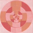 thumbnail image 1 of Ahgly Company Machine Washable Indoor Square Transitional Pastel Pink Area Rugs, 5' Square, 1 of 7