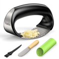 thumbnail image 1 of Vantic Garlic Press Rocker - Stainless Steel Garlic Mincer Garlic Crusher New Innovative Garlic Chopper With Peeler And Scraper For Smash Garlic, 1 of 1