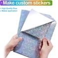 thumbnail image 4 of A4 Sticker Paper, 20 Sheets Holographic Sticker Paper Aluminized Film  for Inkjet Printers, 4 of 8