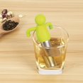thumbnail image 3 of Tea Infuser for Loose Leaf Tea Cute Tea Strainer Ball Stainless Steel Extra Fine Mesh Tea Steeper Filter for Cup Mug Silicone Handle（Green）, 3 of 7