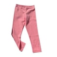 thumbnail image 1 of Pant Size 6 Girls Leggings Toddler Baby Girls Leggings Ribbed Ruffle No Print Tight Stocking Bottom Pants, 1 of 3