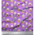 thumbnail image 1 of Soimoi Tissu Cambric en Coton Mignonne Fille Enfants Tissu de Déco Imprimé au Mètre 56 Pouces de Large, 1 of 5