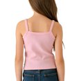 thumbnail image 4 of EGNMCR Camisoles à Col Rond pour Enfants Mignon Imprimé Tridimensionnel Fines Bretelles T-shirt à Col Rond Haut pour Enfants Enfants Haut en polyester, 4 of 4