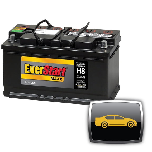 EverStart Auto Maxx-H8, 12 Volt, Car Battery, Group Size H8/49, 900 CCA
