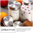 thumbnail image 2 of SHISUYAN 20pcs Mason Jar Lids Multipurpose Covers for Cans and Jars Silver Color, 2 of 8