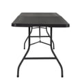 thumbnail image 3 of Cosco Deluxe 8 Foot X 30 Inch Fold-in-Half Blow Molded Folding Table, White, 3 of 8