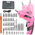 thumbnail image 1 of 47 in 1 Cordless Screwdriver, Portable Cordless Drills, 3.6V Rechargeable Electric Screwdriver Kit, Dual Position Handle with USB Cable LED Light for Home Office DIY Tools, 1 of 6