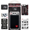 thumbnail image 4 of Gecko Travel Tech Phone Wallet - Stick On Card Holder Wallet for Cell Phones - Adhesive Card Pocket - HEART, 4 of 6