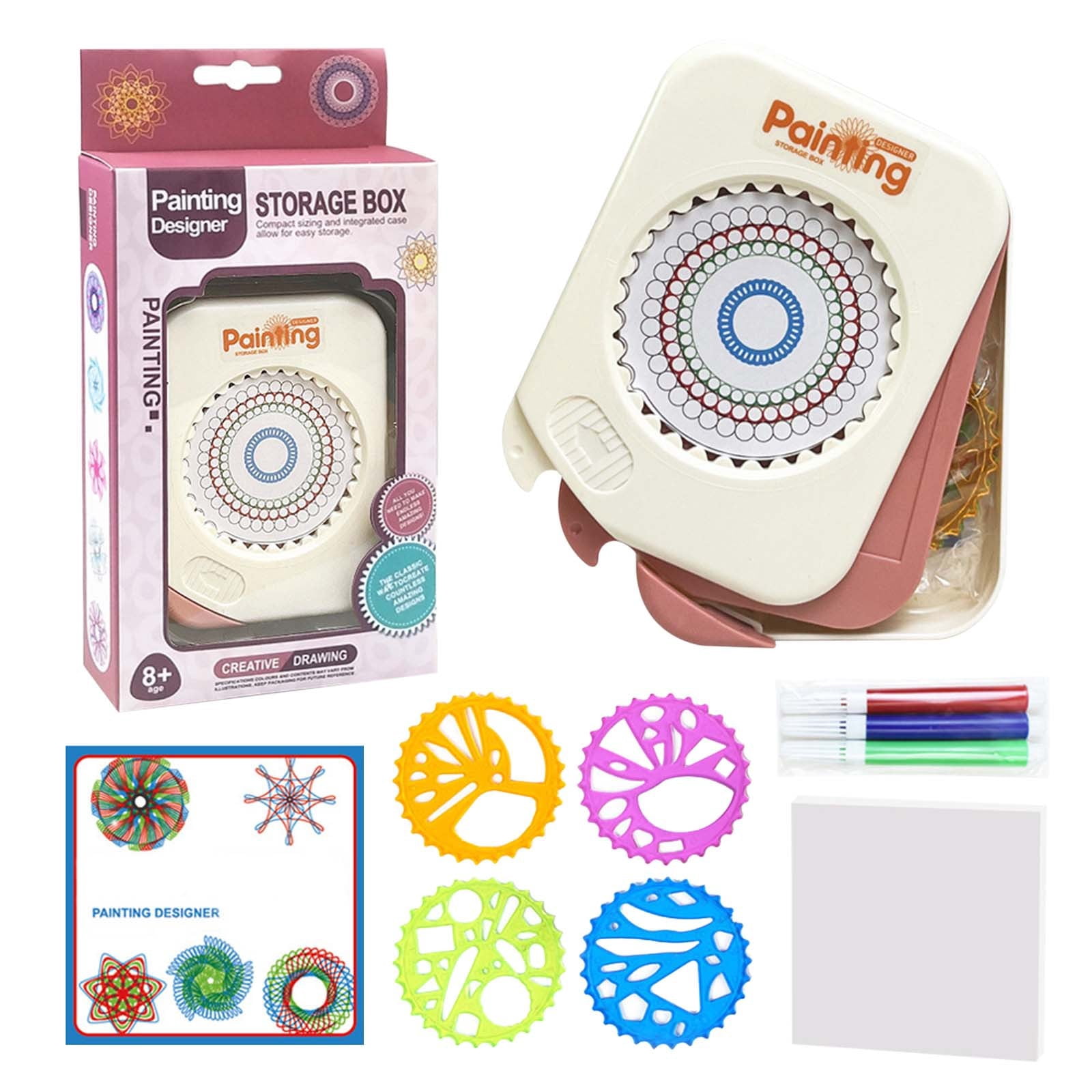 KOYPTL Ensemble de Spirographe de Voyage Portable pour Enfants de 6-8 9 ...