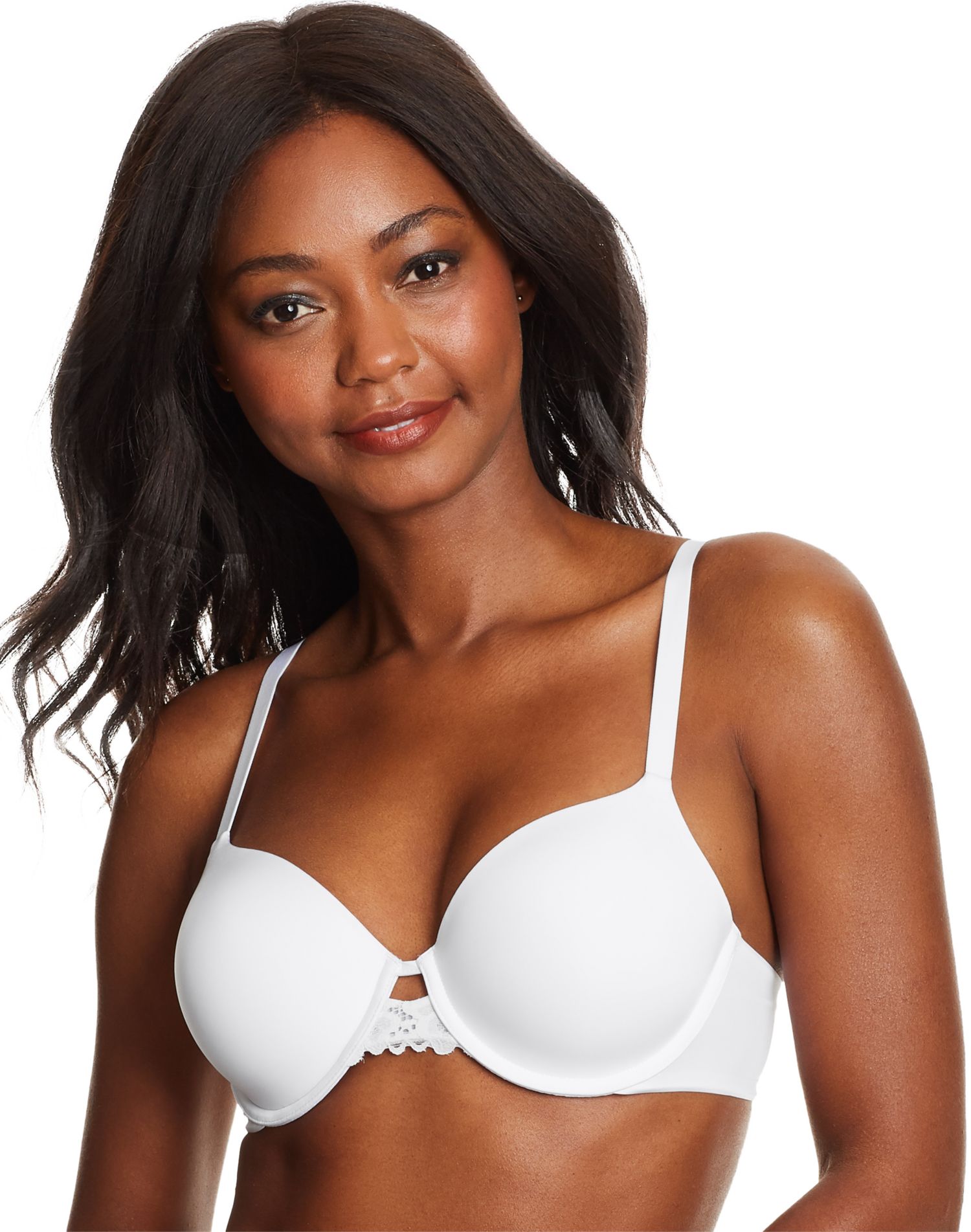 Maidenform Womens One Fabulous Fit 2.0 Full Coverage Underwire Bra, 36C, White