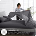 thumbnail image 3 of Ivy Union Microfiber Sheet Set - 4-Pieces - Breathable - Deep Pocket, Queen, Forged Iron Gray, 3 of 6