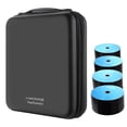 thumbnail image 4 of CD Case, 192 Capacity EVA DVD Case Black Portable Zipper Holder Disc Storage Organizer Wallet, 4 of 6