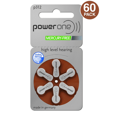 Pile pour Aide Auditive Powerone Taille 312 60 Piles