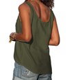 thumbnail image 3 of Fridja Blouse Sans Manches Décontractée à Col en V Boutonnée pour Femmes, 3 of 5