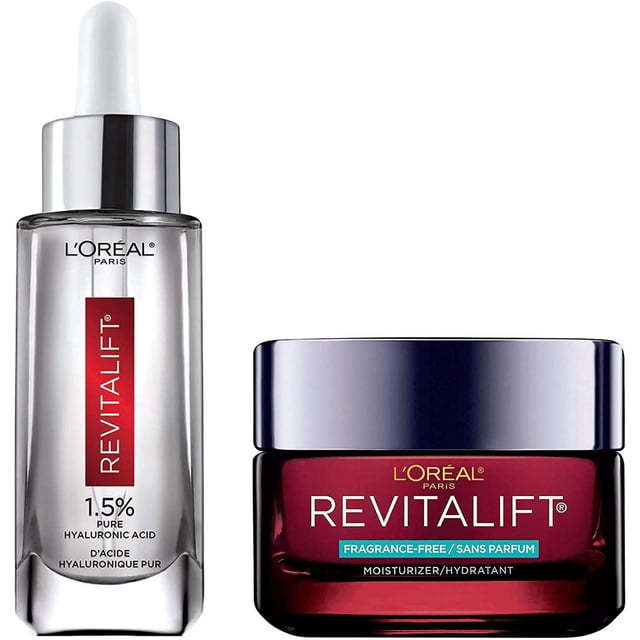 L'Oréal Paris Hydration Routine, HA serum + Cream