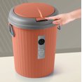 thumbnail image 4 of LSLJS Bathroom Trash Can Large Capacity Trash Can 6L Living Room Trash Can Round Thickened Trash Can, Garbage Can, 4 of 9