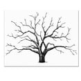 thumbnail image 4 of Abbracc Large Wedding Thumbprint Tree Guest Book 12x16 Inch Canvas Painting Pink, 4 of 9