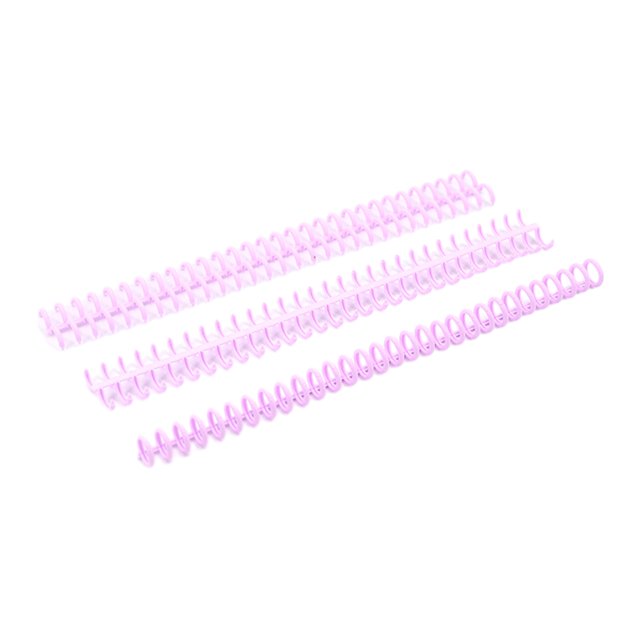 Youkk 10 Pièces Souple 30 Trous Liant Épines Réutilisables et Facile à avec des Dossiers de Feuilles Lâches Réutilisables Violet + 10pcs