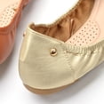 thumbnail image 4 of Chaussures Tjiojio pour Femmes, Mode Automne Bout Rond Plat Nœud Métallique Loisirs Confortables Rouleaux de Poulet Chaussures Courbées, 4 of 4