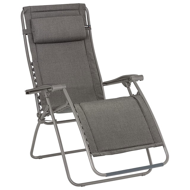 Lafuma RSX Clip Fauteuil Inclinable Pliant de Pelouse en Acier pour l'Extérieur, Ardoise