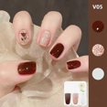 thumbnail image 2 of Riforla Three Color Nail Polish No Baking Quick Drying Set Durable Tearable Water Based Manicure 1ml Nail Polish, 2 of 3