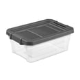 thumbnail image 1 of Sterilite 16 Qt Clear Plastic Storage Containers with Gray Lid (24 Pack), 1 of 10