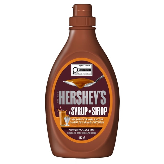 HERSHEY'S Sirop au Caramel, Sans gluten, 462 ml