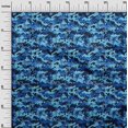 thumbnail image 3 of oneOone Cotton Jersey Blue Fabric Abstract Sewing Craft Projects Fabric Prints By Yard 58 Inch Wide, 3 of 4