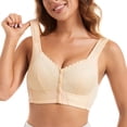 thumbnail image 1 of MIASHUI Bras for Women Front Side Buckle Lace Edge without Steel Ring Movement Seamless Gathering Adjustment Yoga Sleep Large Bra, 1 of 5