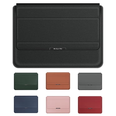 Housse pour Ordinateur Portable, Étui pour Ordinateur Portable 13/14 Pouces 3 en 1 Étanche en PVC, Support Pliable, Repose-Poignet, Sac de Protection pour Couverture de Cahier
