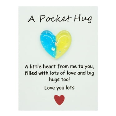 Binwennn Greeting Cards Thank You Farewell Blank Cards And Envelopes Set Pocket Hug Encouragement Cards And Heart Shaped Pocket Hug Keepsakes To Assist Family Members And Loved Ones In Escaping Bad