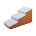 thumbnail image 4 of S SERENABLE Dog Stairs Ramp 3 Steps Portable Elegant Pet Steps for Pet Accessories Puppy Orange, 4 of 9