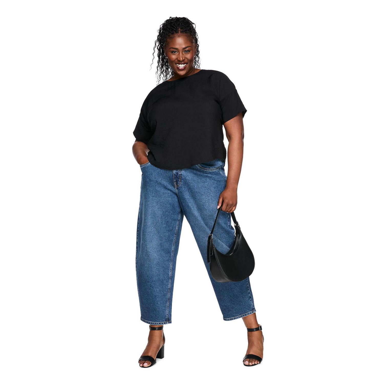 Lane Bryant Women's Plus Short-Sleeve Printed Top