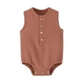 thumbnail image 2 of Birdeem 3-24 Months Jumpsuit Summer Gauze Thin Sleeveless Newborn Clothes Rompers, 2 of 12