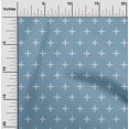 thumbnail image 1 of oneOone Viscose Chiffon Fabric Plus Sign Kasuri Decor Fabric Printed BTY 42 Inch Wide, 1 of 4