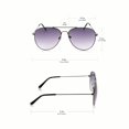 thumbnail image 4 of grinderPUNCH Oversized Classic Retro Metal Frame Aviator Adult Sunglasses Men Women, 4 of 5