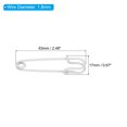 thumbnail image 2 of Uxcell Safety Pins 2.48 inch Large Metal Sewing Pins White 20Pcs, 2 of 5