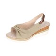 thumbnail image 1 of Summer Ladies Shoes Fish Mouth Medium Wedge Heel Metal Buckle Womens Sandals, 1 of 9