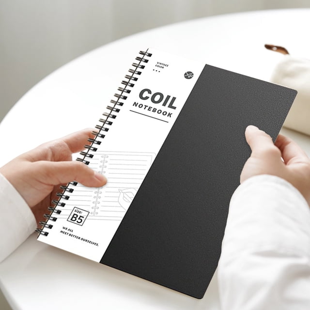 Fwttom Paper Coil Notebook, B5 Notebook High Value Student Thick Note Making Notebook Flip Coil Notebook