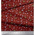 thumbnail image 2 of Soimoi Crepe Silk Fabric Dot,Leaves & Bird Cartoon Print Fabric by The Yard 42 Inch Wide, 2 of 3