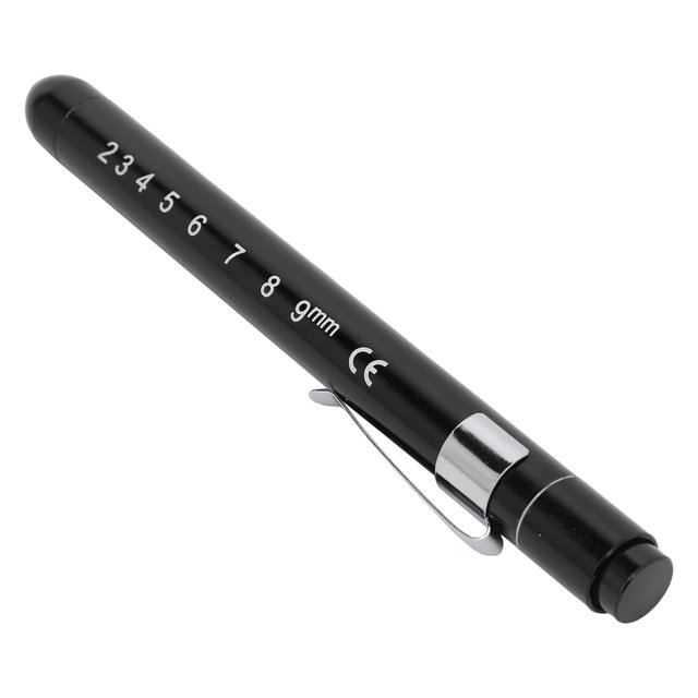 Lampe Stylo d'Inspection Médicale Portable, Ampoule Acrylique Lumineuse, Design Portable, Facile à Mettre, Règle Intégrée, Tableau de Comparaison pour Infirmières et Médecins, Technologie d'Inversion Physique