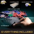 thumbnail image 2 of Fat Cat 300Ct Texas Hold'Em Poker Chip Set, 2 of 5