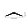 thumbnail image 2 of FUTUREORYY 1 Pair Smart Tv Stand Adjustable Angles Black PP To Secure Television, 2 of 8