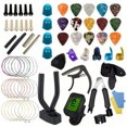 thumbnail image 1 of <p>Guitar Pick Kit, Guitar Accessories Set Capo 66Pcs Lightweight  For Mandolin</p>, 1 of 7