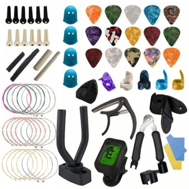 <p>Guitar Pick Kit, Guitar Accessories Set Capo 66Pcs Lightweight For Mandolin</p>